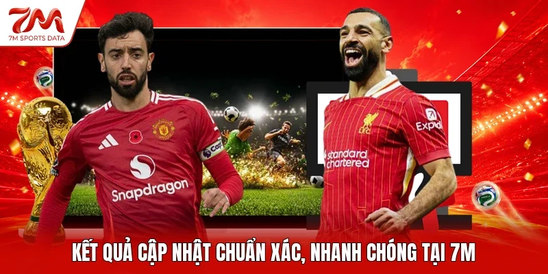 Kết quả cập nhật chuẩn xác, nhanh chóng tại 7M