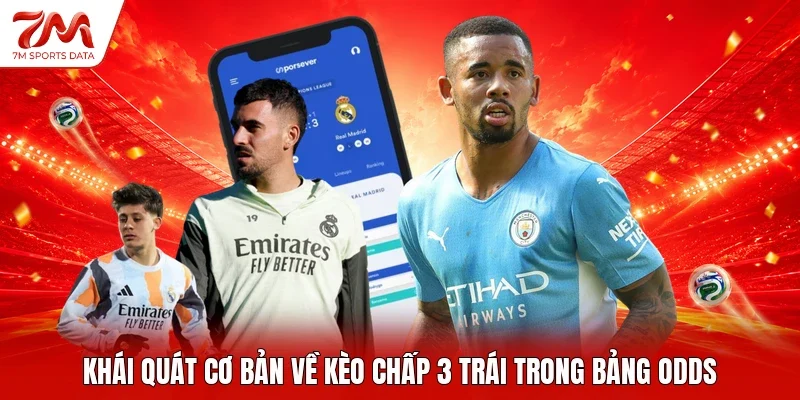 Khái quát cơ bản về kèo chấp 3 trái trong bảng odds