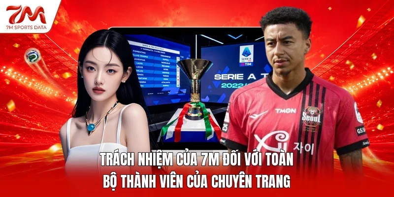 Trách nhiệm của 7M đối với toàn bộ thành viên của chuyên trang