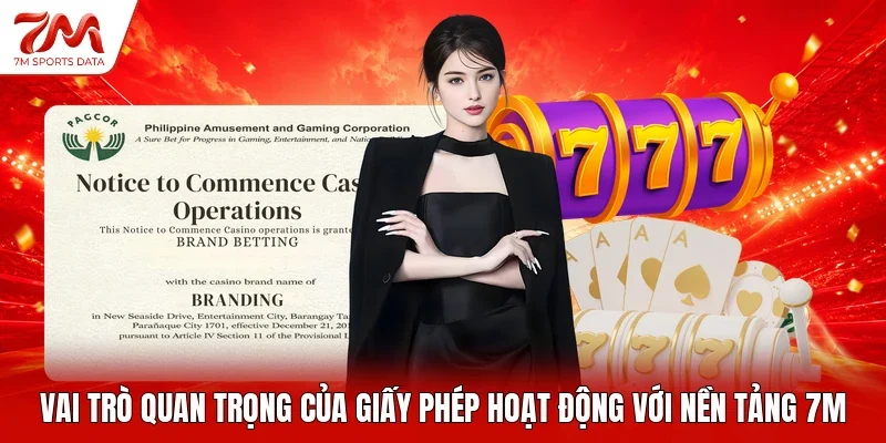 Vai trò quan trọng của giấy phép hoạt động với nền tảng 7M